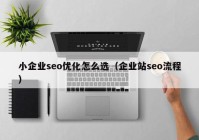 小企业seo优化怎么选（企业站seo流程）