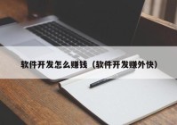 软件开发怎么赚钱（软件开发赚外快）