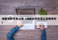 成都软件开发公司（成都软件开发公司哪家好）